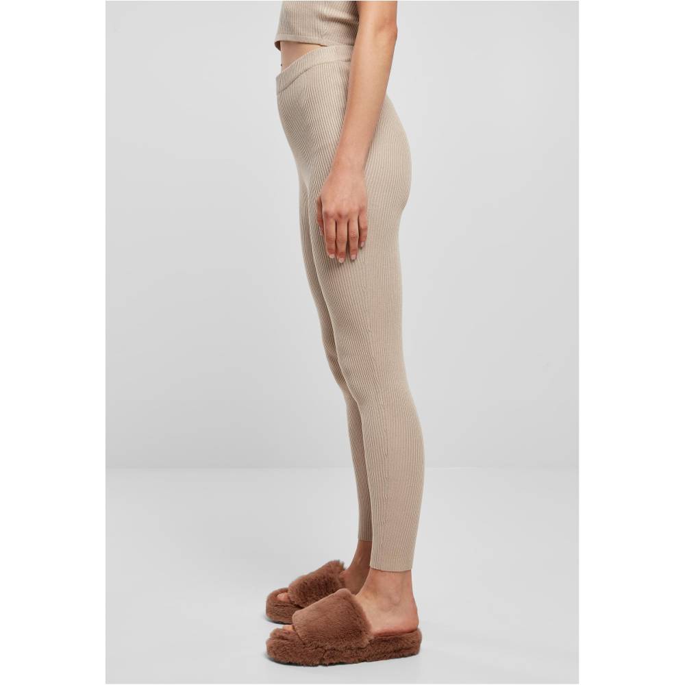 Urban Classics - Rib Knit Gamaschen - Beige